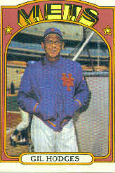 1972 Topps Baseball Cards      465     Gil Hodges MG